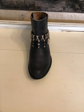 Load image into Gallery viewer, CORRAL CIRCLE G Black harness ankle boot
